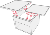 space saving folding dining table